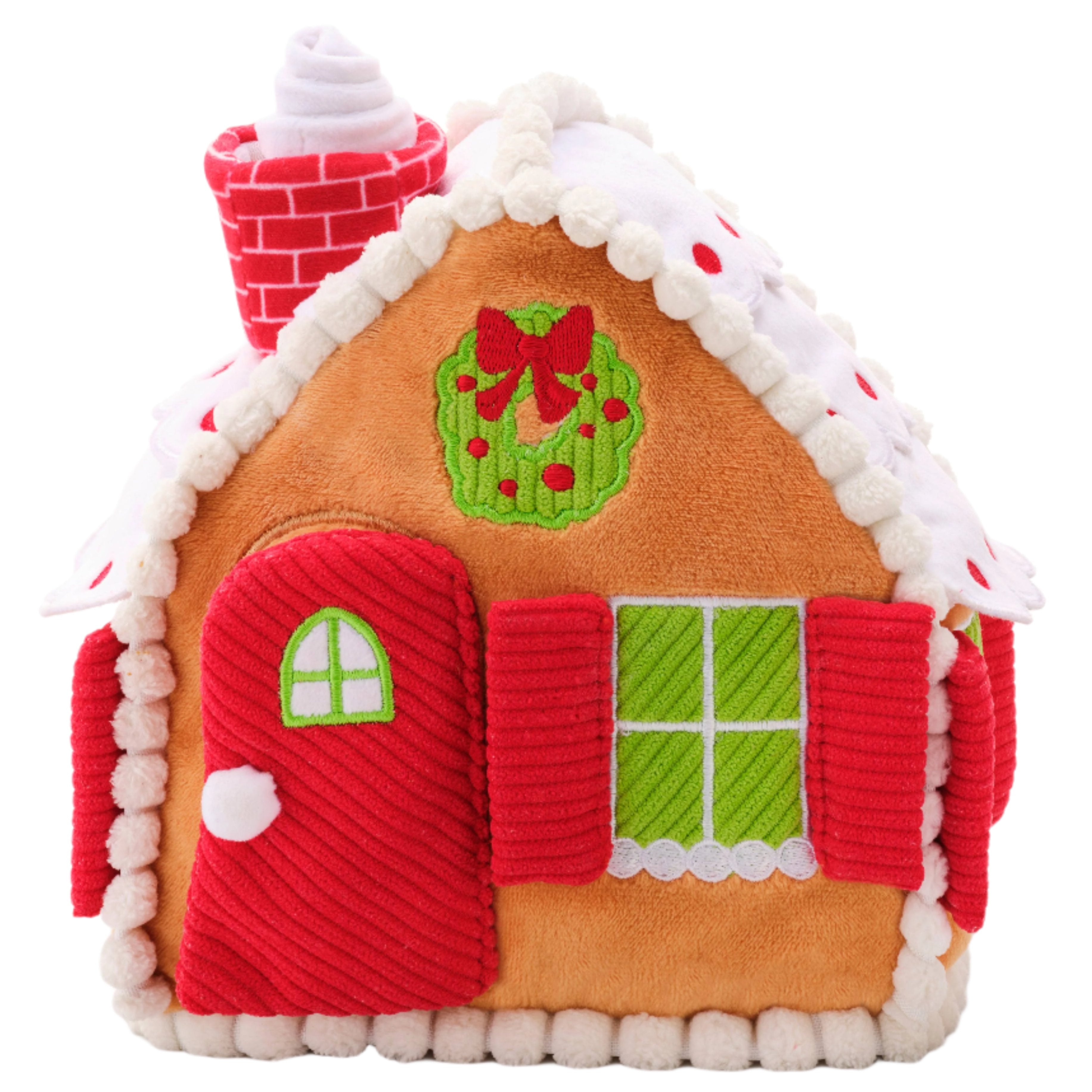 Foggy Dog Snuffle Gingerbread House Toy