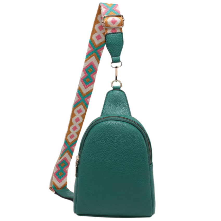 Jen & Co. Ellen Guitar Strap Vegan Leather Sling Bag