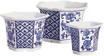 Barclay Butera Dynasty Flared Porcelain Pots