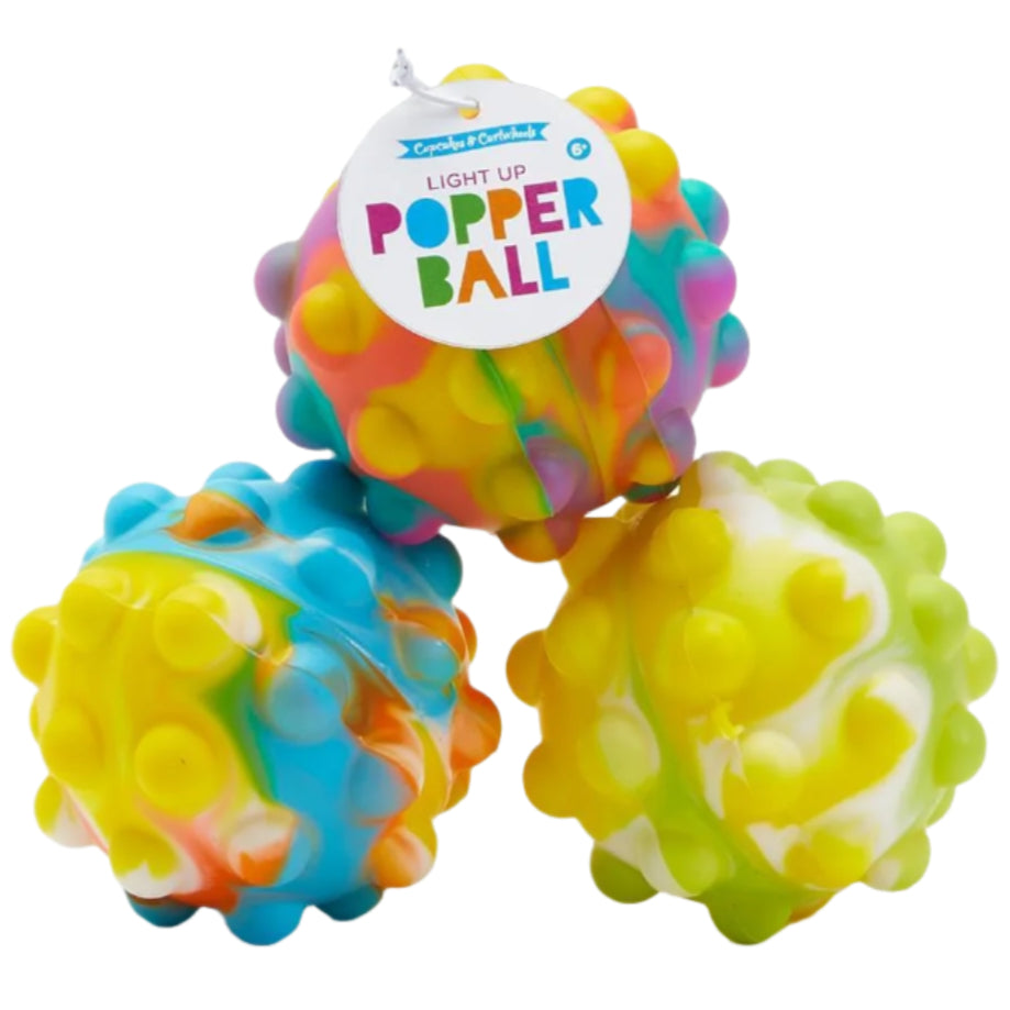 Silicone Light-Up Bouncing Popper Ball