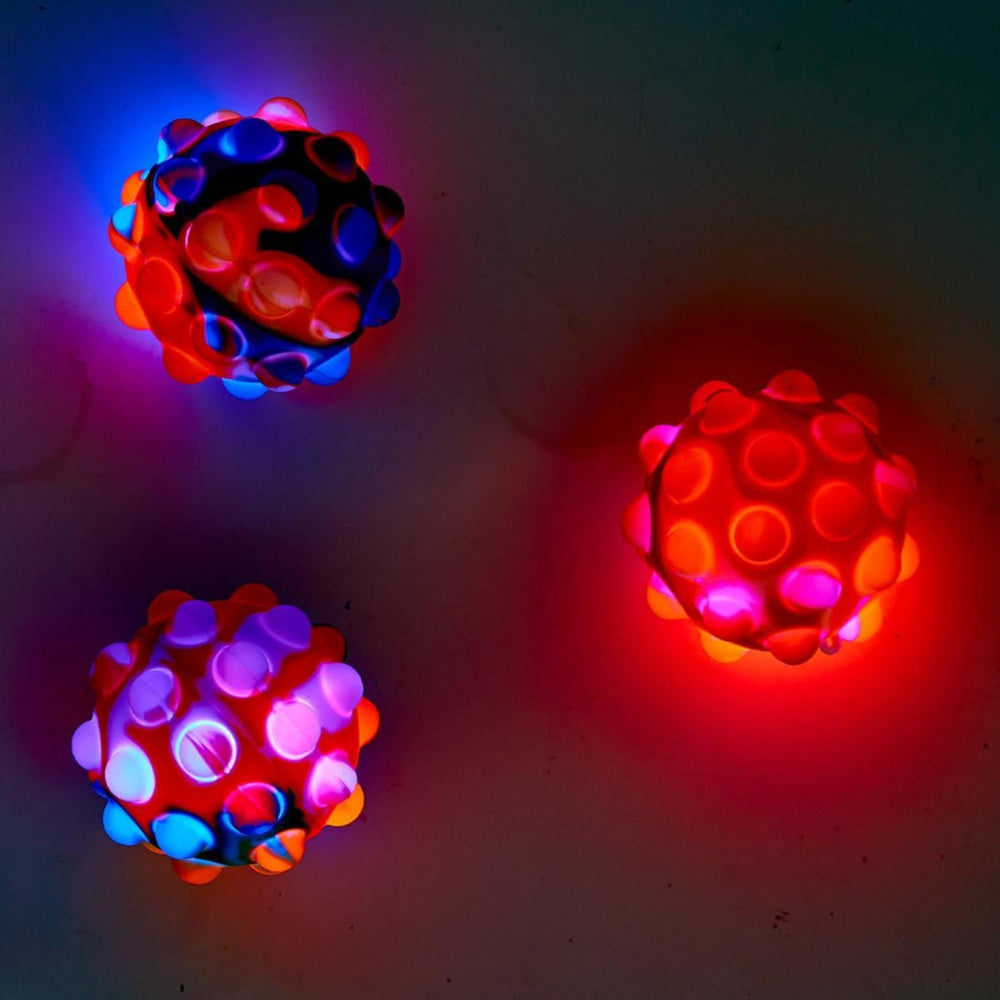 Silicone Light-Up Bouncing Popper Ball