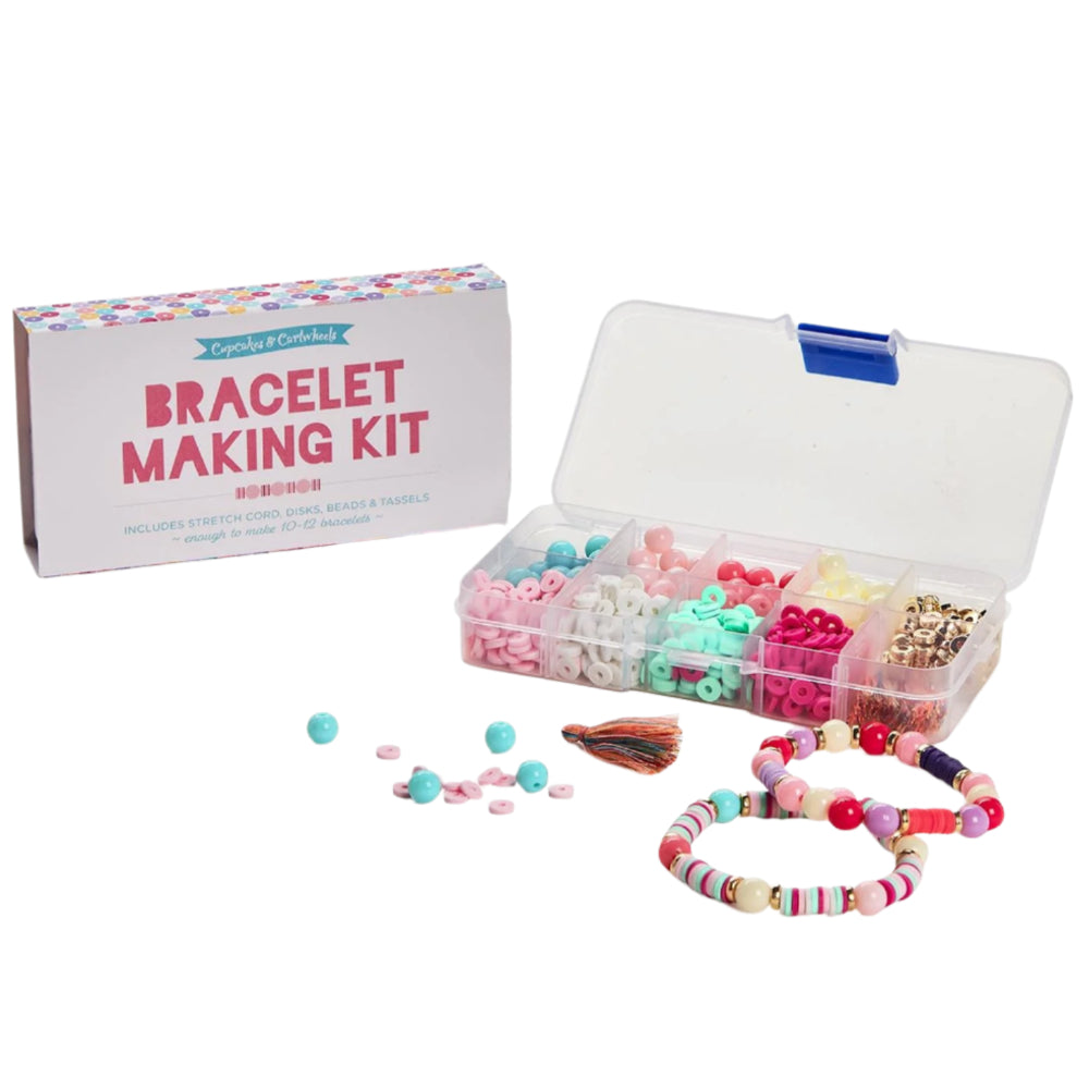 Cupcakes & Cartwheels Complete Bracelet Making Craft Kit (Tassels & Discs)