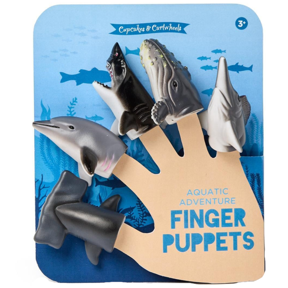 Aquatic Adventure Rubber Finger Puppets - 5 pc.