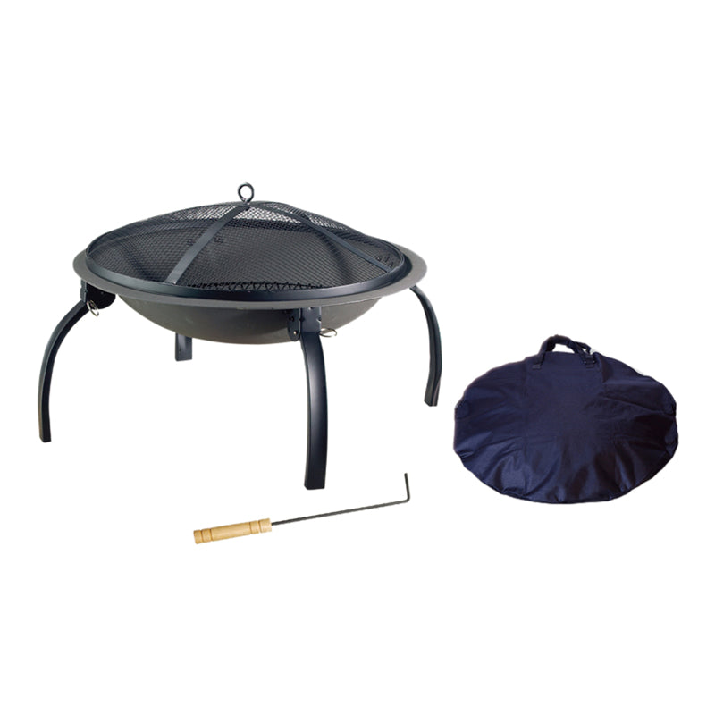 Portable Steel Round Wood Fire Pit