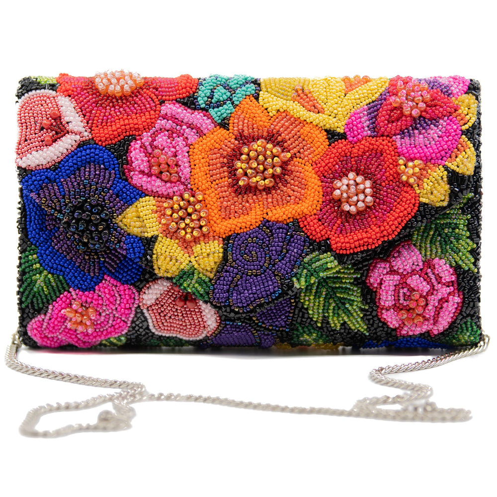 Tiana Designs Handmade Beaded Clutch Bag - 6.5" x 10.3"