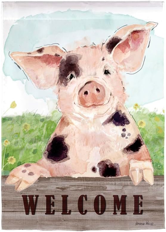 Evergreen "Welcome" Themed Garden Flags - 12.5" x 18"