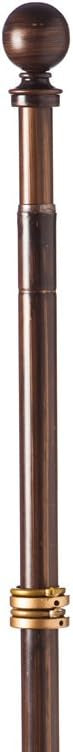 Bronze Metal Extendable Flagpole - 35" to 60"