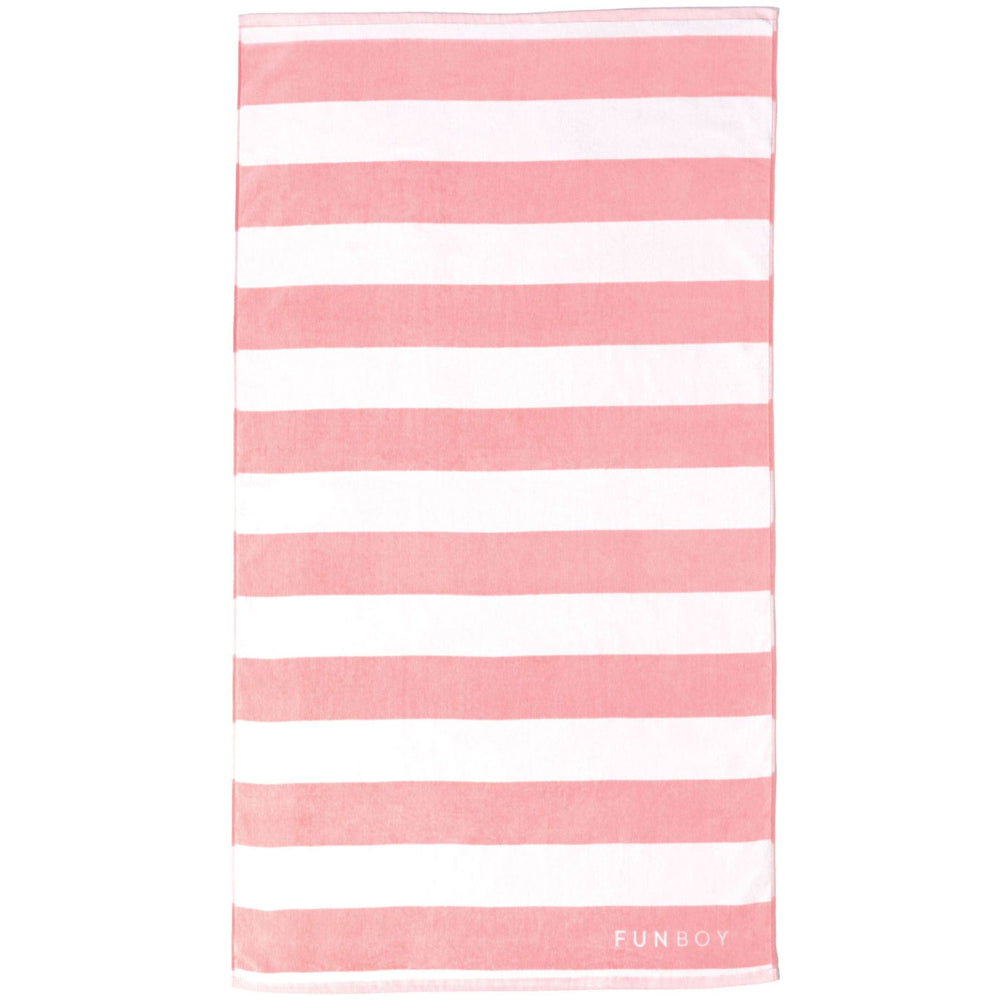 Funboy Striped Cotton Cabana Beach Towels - 35" x 65"