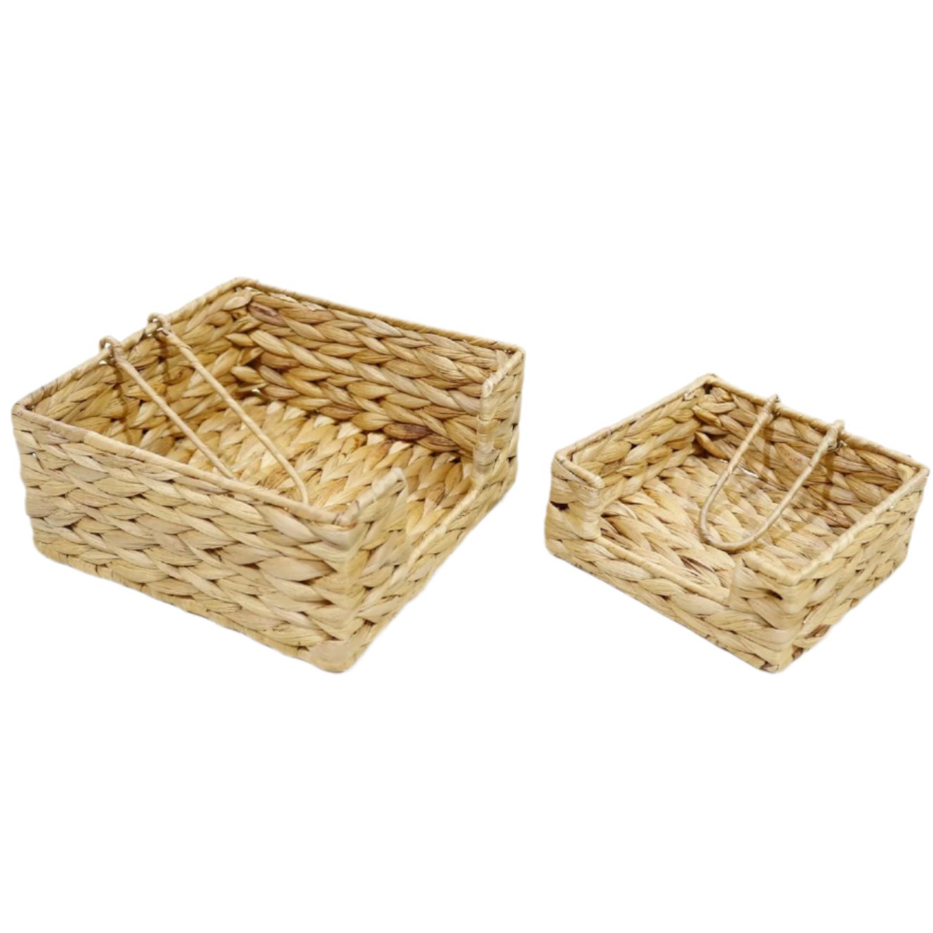 Woven Water Hyacinth Napkin Holders