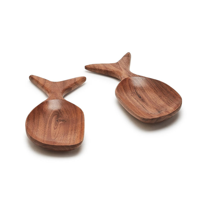 Fish Shaped Serving Spoons, Set of 2