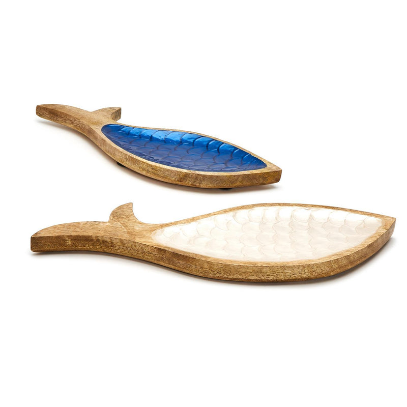Shimmering Scales Hand-Crafted Fish Trays