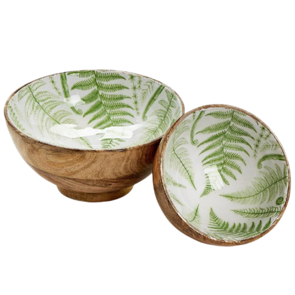 Hand-Crafted Lacquered Mango Wood Bowls