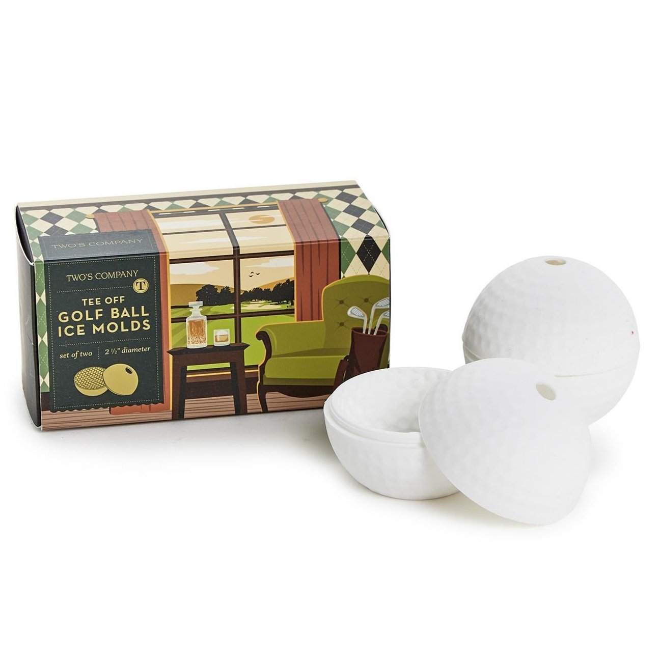 Golf Ball Silicone Ice Molds - 2 pc.