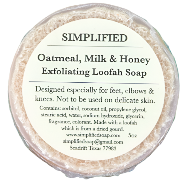 Simplified Soap Exfoliating Loofah Soap - 5 oz.
