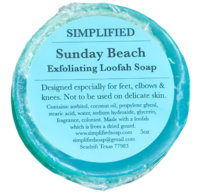 Simplified Soap Exfoliating Loofah Soap - 5 oz.
