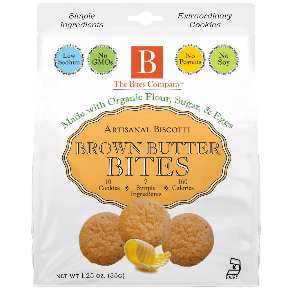 The Bites Co. Artisanal Biscotti Cookies - 1.25 oz. & 5 oz.