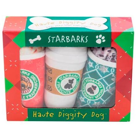"Starbarks" Plush Puppuccino Dog Toy Set - 3 pc.