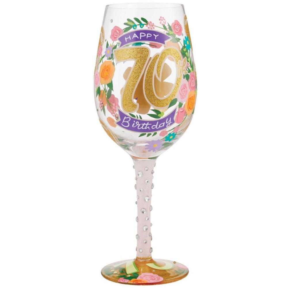 Lolita Hand-Painted Wine Glasses (Birthdays) - 15 oz.