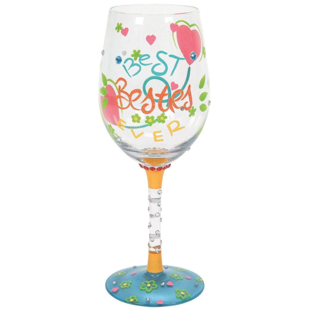 Lolita Hand-Painted Wine Glasses - 15 oz.