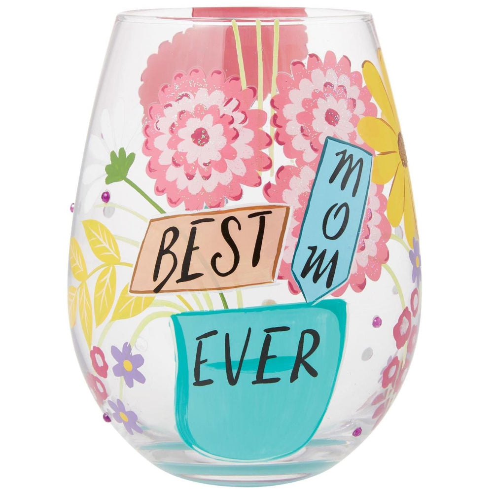 Lolita Hand-Painted Stemless Wine Glasses - 20 oz.