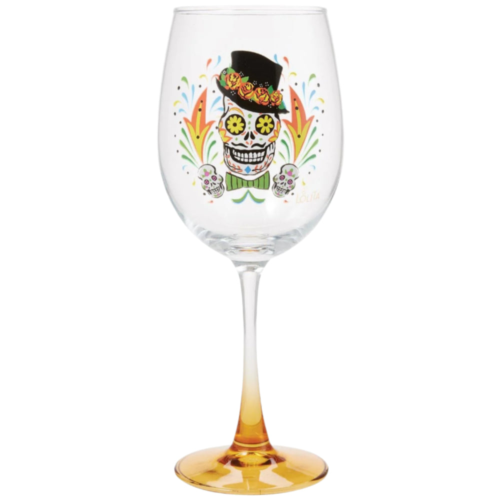 Lolita Hand-Painted Wine Glasses - 15 oz.
