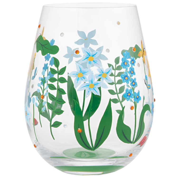 Lolita Hand-Painted Stemless Wine Glasses - 20 oz.