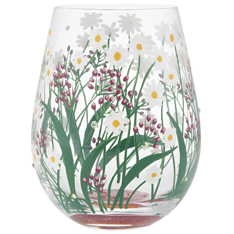 Lolita Hand-Painted Stemless Wine Glasses - 20 oz.