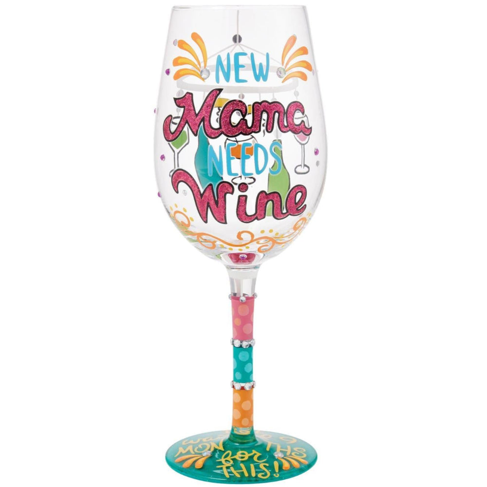 Lolita Hand-Painted Wine Glasses - 15 oz.