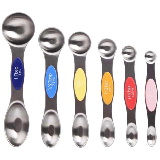 Core Kitchen Magnetic Stainless Steel Measuring Spoons - 6 pc.