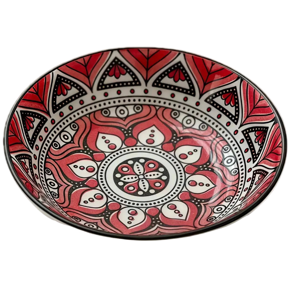 Otterware Hand-Painted Ceramic Bohemian Sauce Dishes - 3.8"