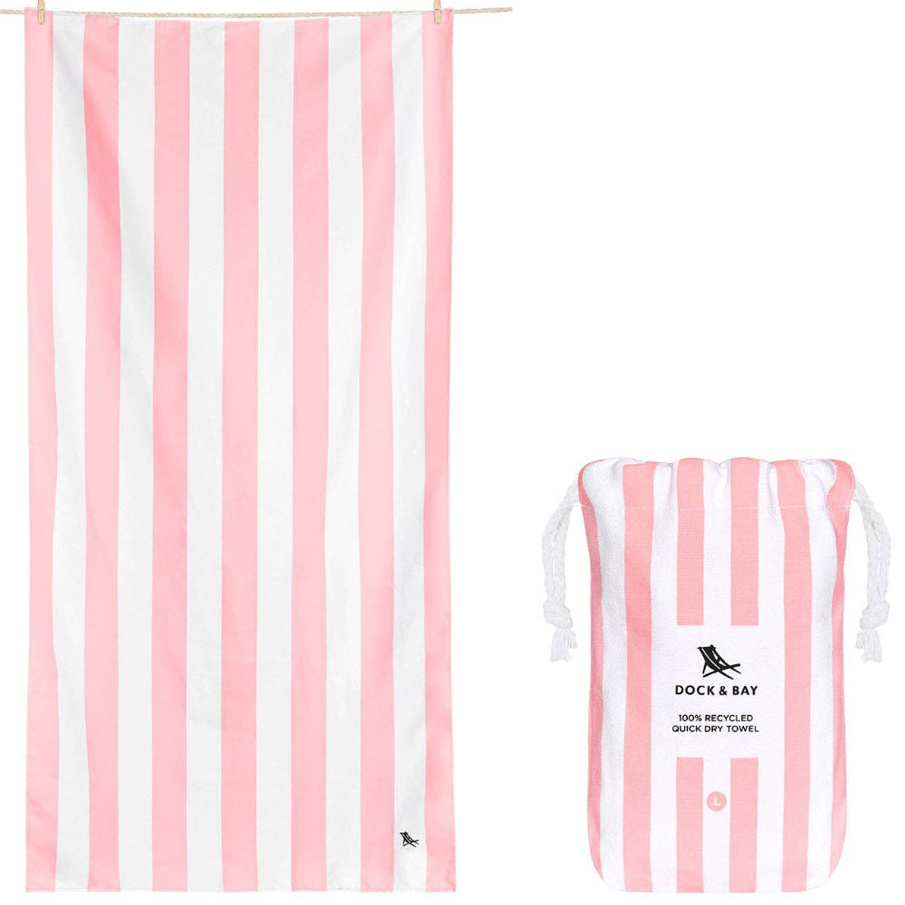 Dock & Bay Quick-Dry Cabana Stripe Beach Towels - 63" x 35"