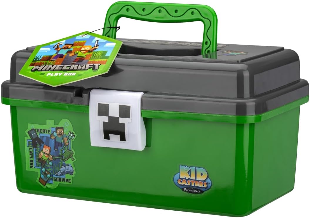 minecraft booster box Kid Casters Minecraft Youth Tackle Box
