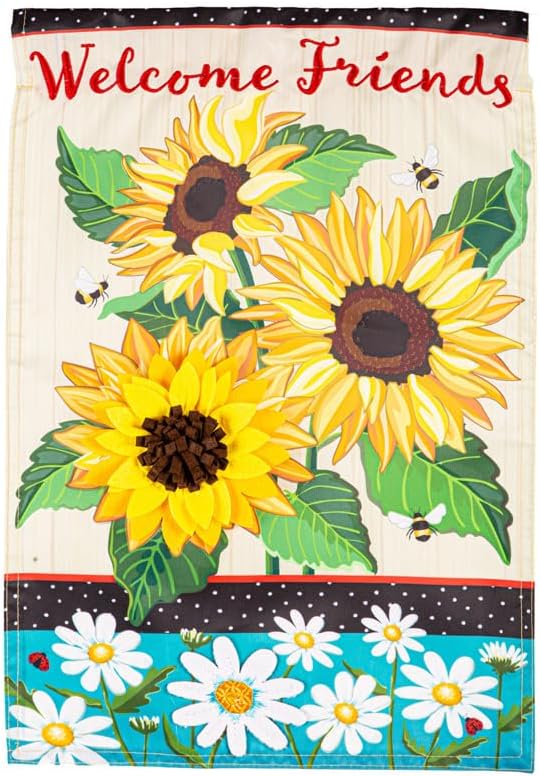 Evergreen "Welcome" Themed Garden Flags - 12.5" x 18"