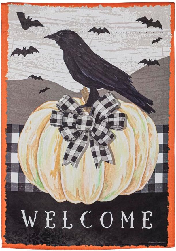 Evergreen Autumn Themed Garden Flags - 12.5" x 18"