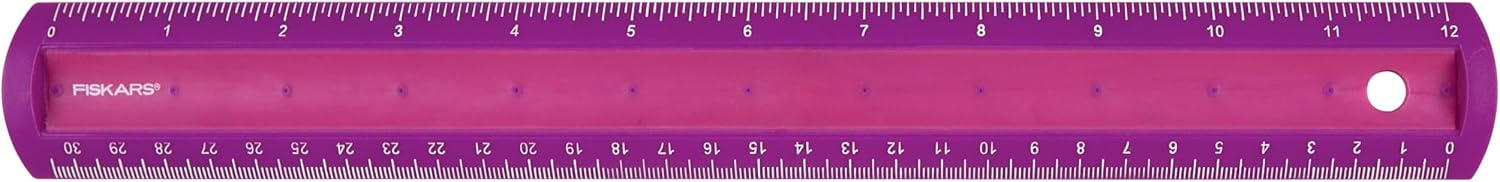 Fiskars Softgrip Ruler (Imperial & Metric)