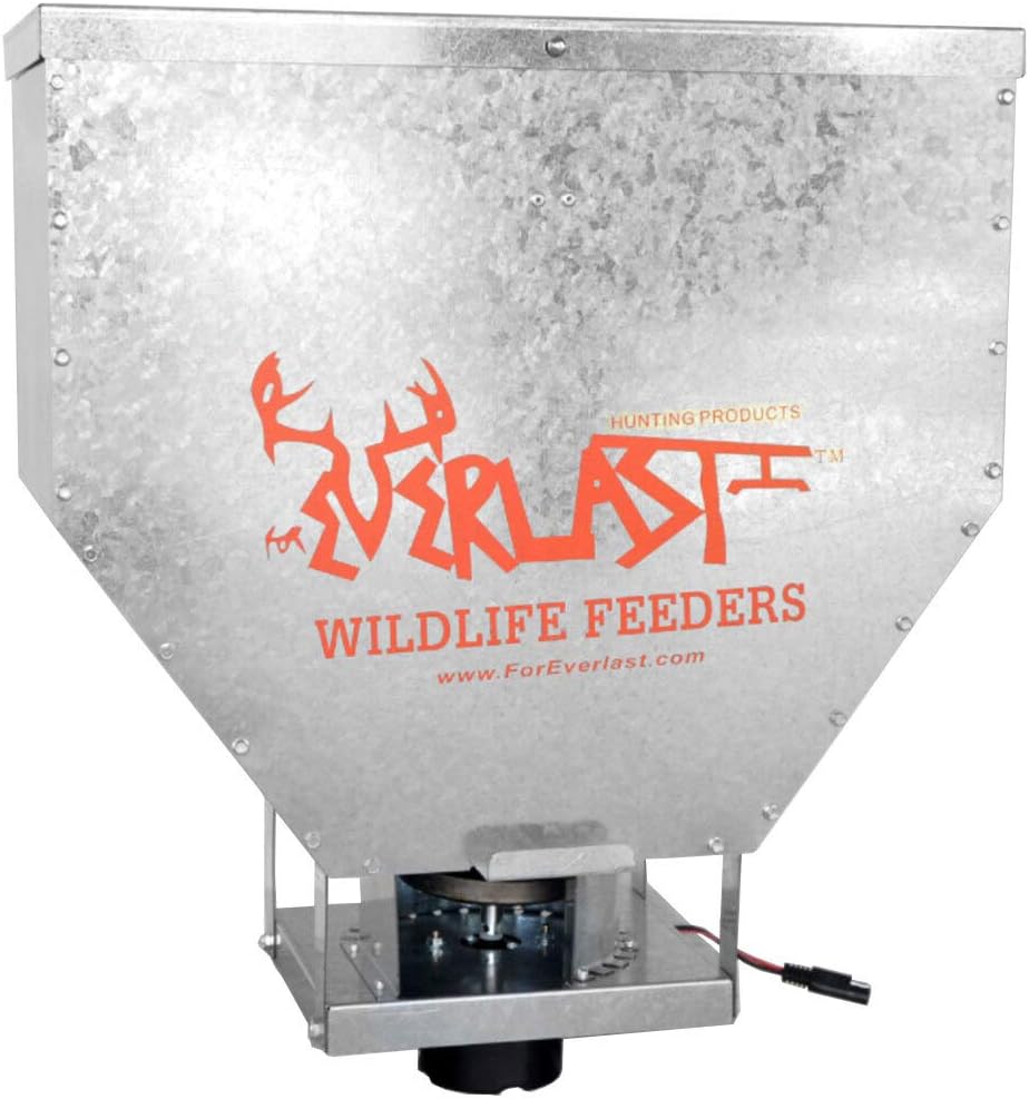 ForEverlast Galvanized Steel Hitch-Mounted Feed Spreader - 50 lb.