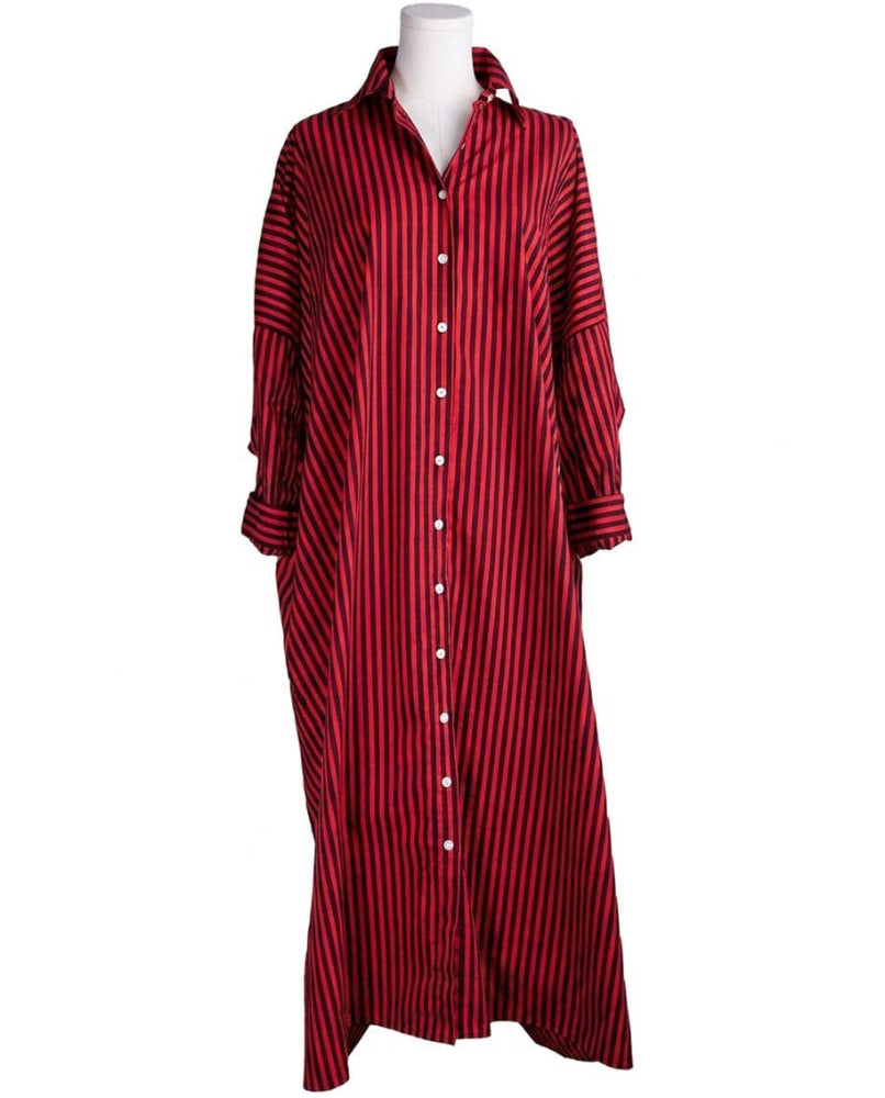 Ink+Alloy Colette Cotton Striped Shirtdress
