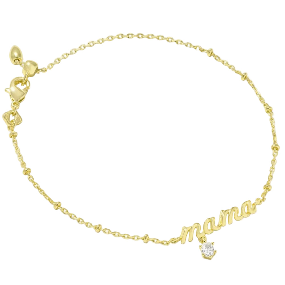 Kendra Scott "Mama" Script Crystal Bracelet