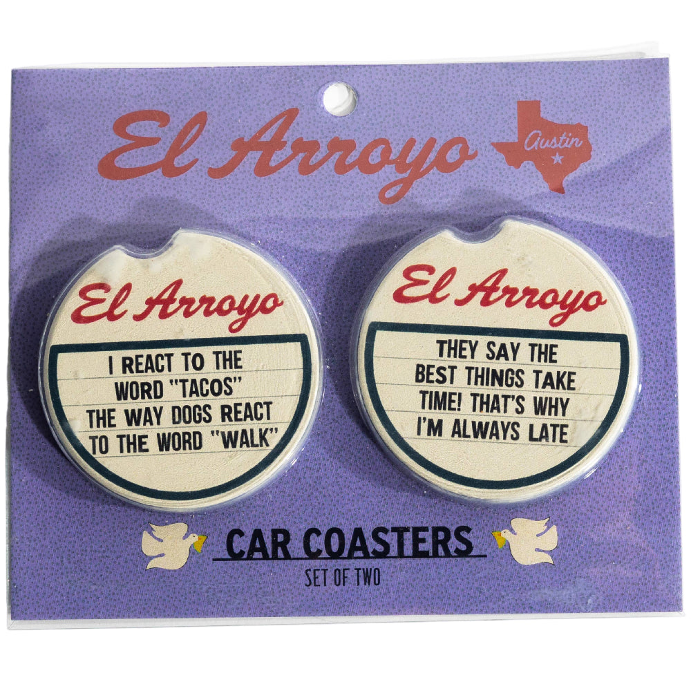 El Arroyo Ceramic Car Coasters - 2 pc.