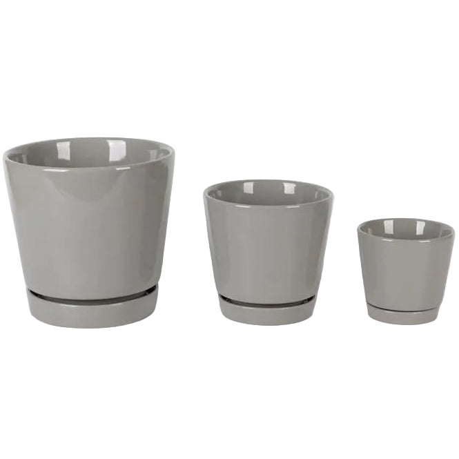 Border Concepts Ceramic Flair Saucer Planter - 4.5" to 8"