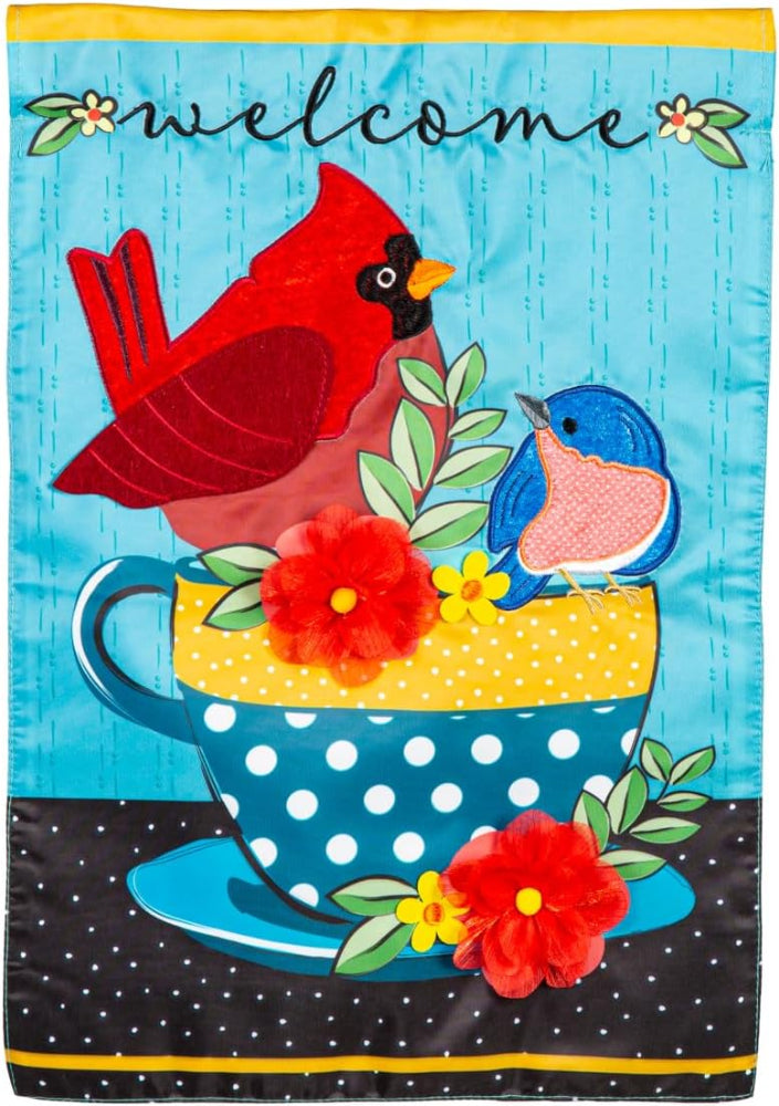 Evergreen "Welcome" Themed Garden Flags - 12.5" x 18"