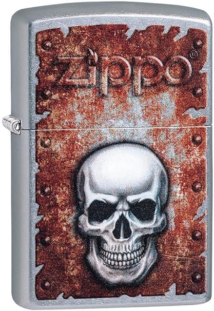 Rust Patina - Rusted Skull Zippo Llighter