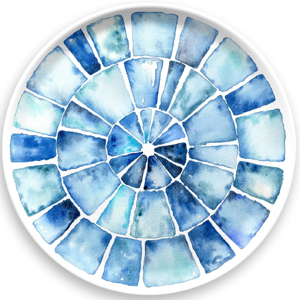 TarHong Melamine Watercolor Pattern Platter - 14"