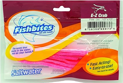 Fishbites E-Z Crab - Fast Acting (Red Bag) - Pink