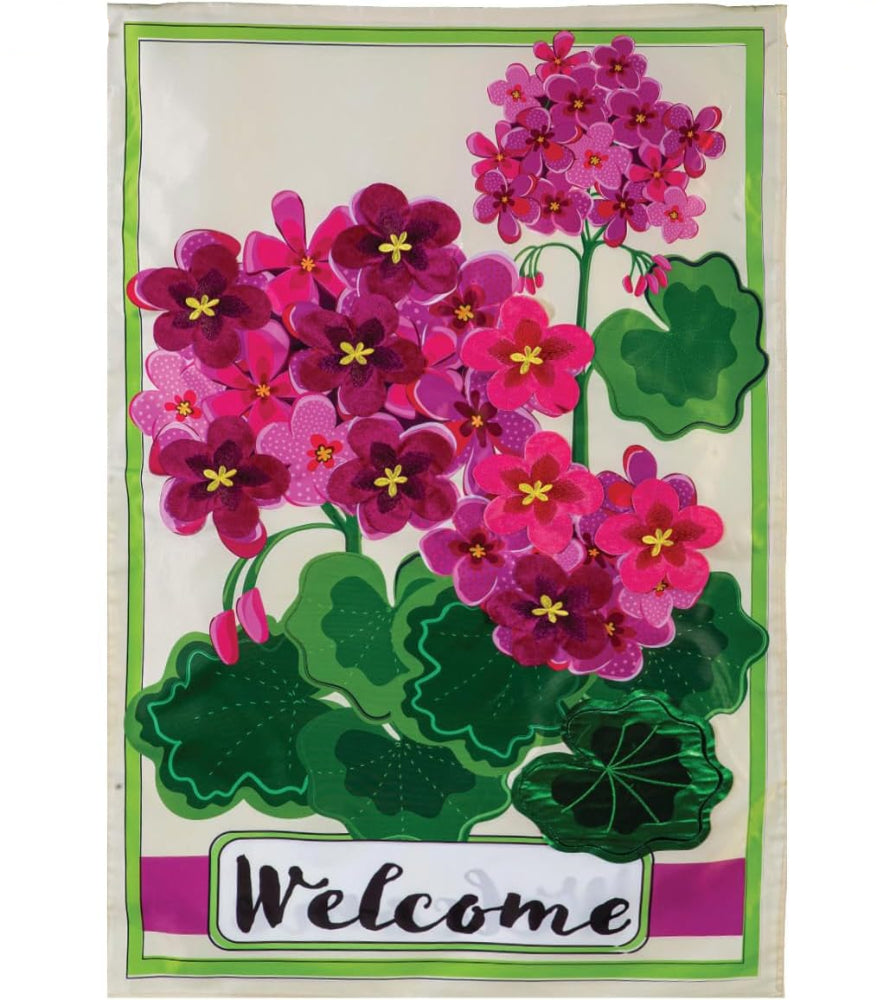 Evergreen "Welcome" Themed House Flags - 28" x 44"
