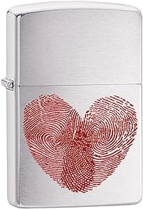 Heart Thumbprint Zippo Lighter