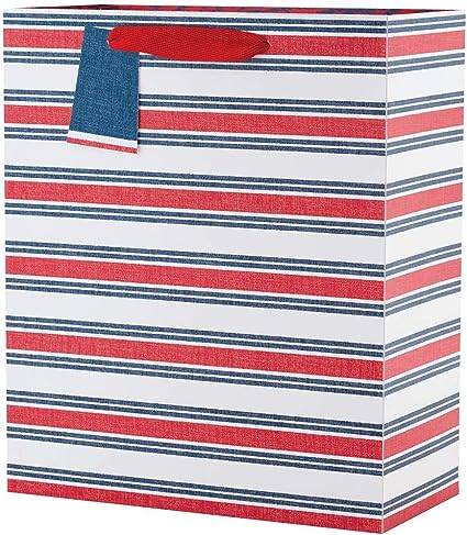 Farmhouse Stripe Gift Bag - Large