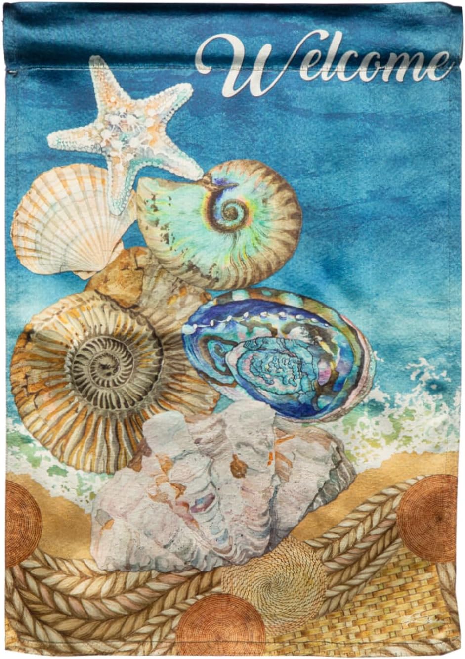 Evergreen "Welcome" Themed Garden Flags - 12.5" x 18"