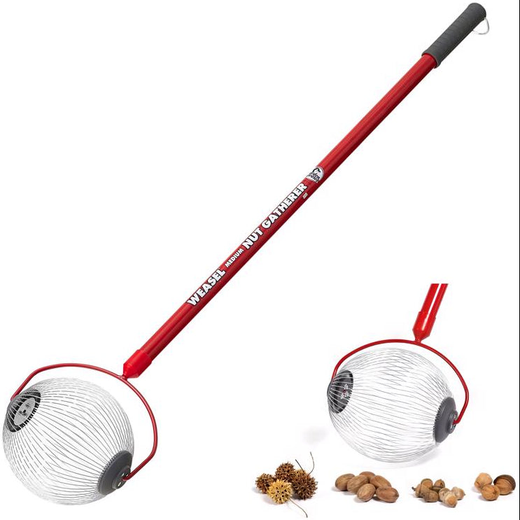 Garden Weasel Rolling Steel Nut Gatherer - 47.5"