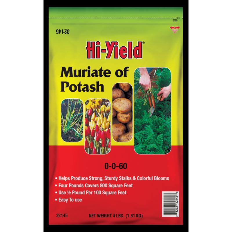 high potassium plant fertilizer Hi-Yield Muriate of Potash Plant Food